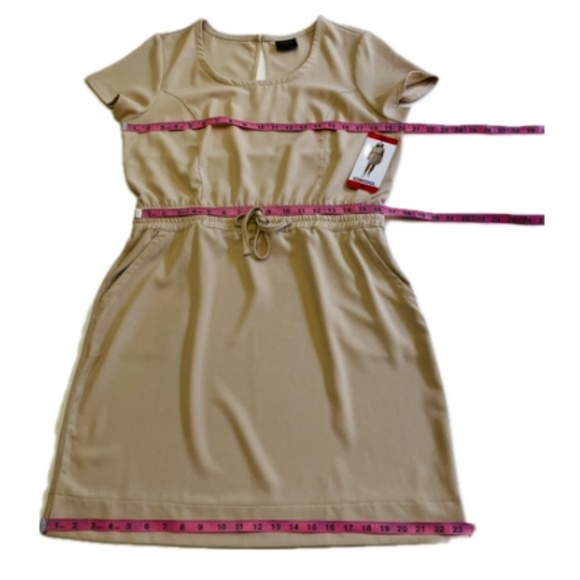 32 Degrees Ladies' Twill Dress, Moonlight (Beige/Tan), Medium, NWT - Picture 8 of 11